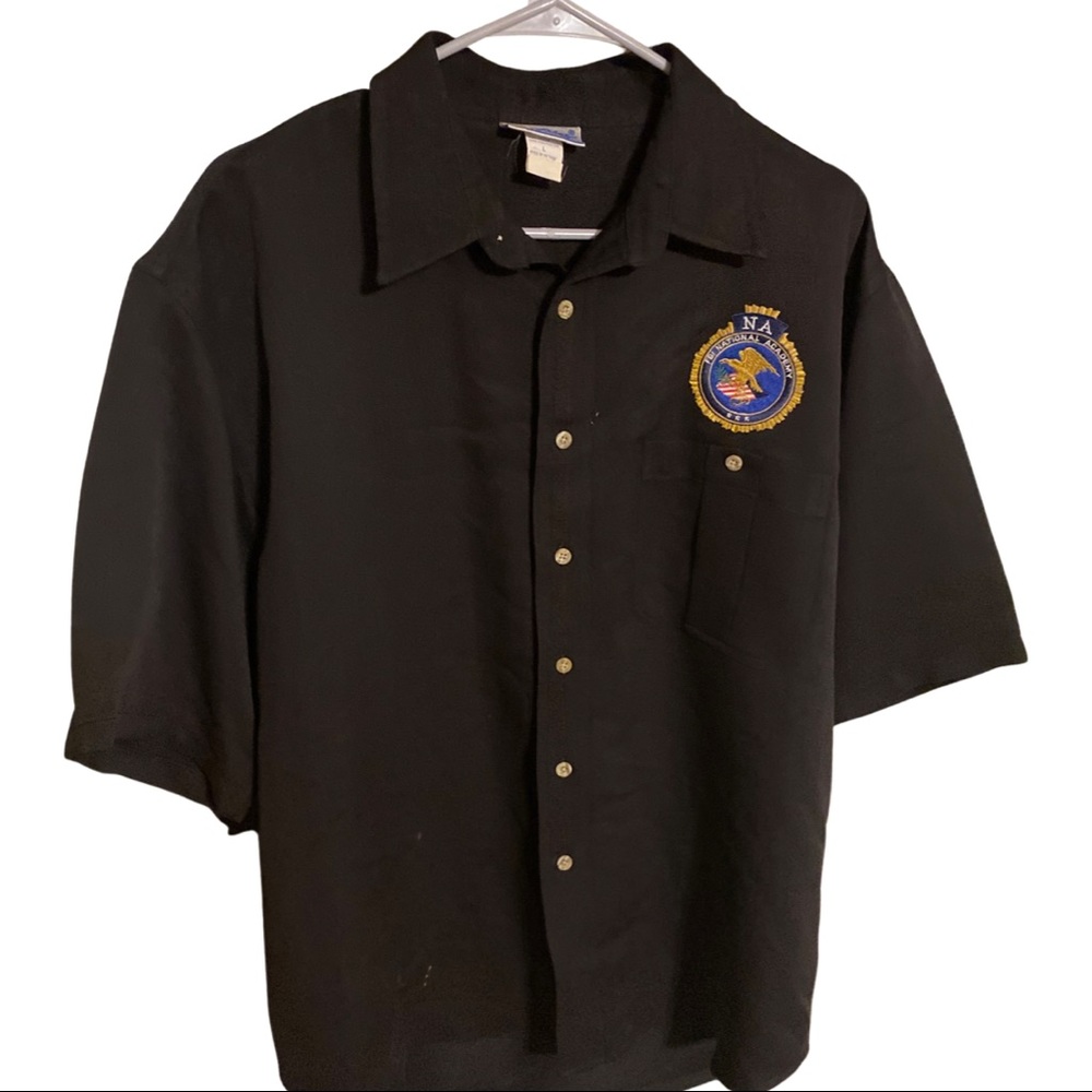 FBI National Academy Button Down Shirt size large